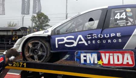 El golpe de Werner contra el paredón en clasificación