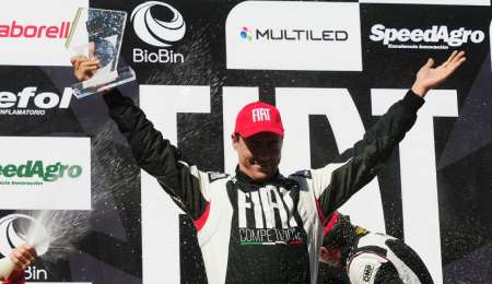 El podio del sábado de la Fiat Competizione