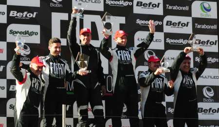 El podio de la Fiat Competizione en San Juan