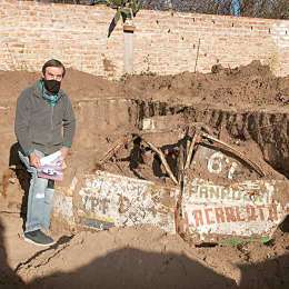 Encontraron un auto enterrado en La Pampa