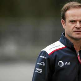 Barrichello le tiró flores a Canapino