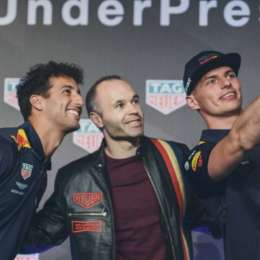 Verstappen y Ricciardo se divirtieron con Iniesta 