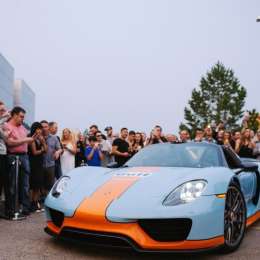 Porsche con decoración Gulf