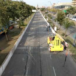 Fotos: así continúan los trabajos en el Callejero de Santa Fe
