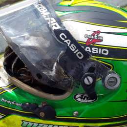 Así quedó el casco de Giallombardo