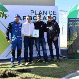 CON EL TC LLEGÓ EL ARBOLADO AL AUTÓDROMO DE CONCORDIA