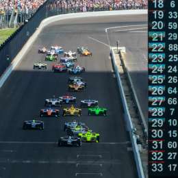 Fuego en las 500 Millas de Indianápolis