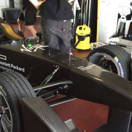 Pechito probó el Fórmula E