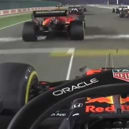 La largada de Verstappen en Qatar