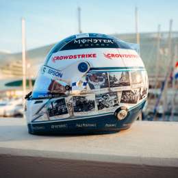 Bottas y un casco especial