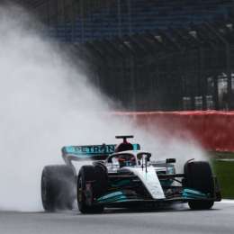 Mercedes giró con el W13 en Silverstone