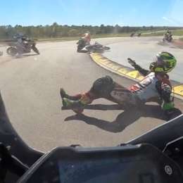 Impresionante a bordo de una caída