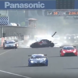 Fuerte accidente en Fuji