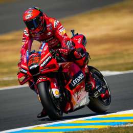 Bagnaia lideró el 1-2 para Ducati en Francia