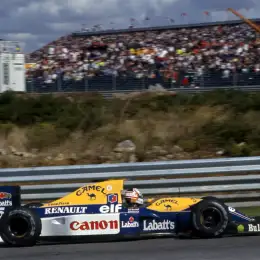 Nigel Mansell volvió a manejar el Williams