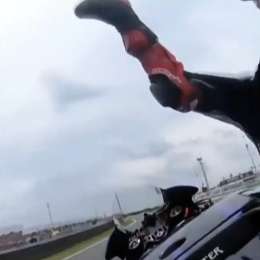 Quartararo, error y fuerte caída en Assen