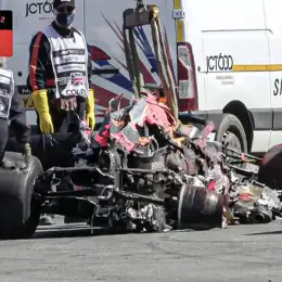 El tremendo accidente entre Verstappen y Hamilton