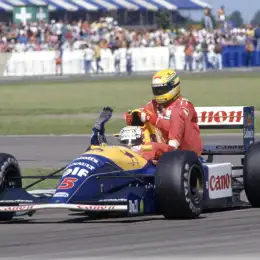 F1: el día que Mansell llevó a Senna en Silverstone
