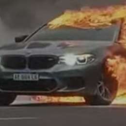 VIDEO: la insólita razón por la que se incendió un BMW en el centro