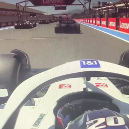 VIDEO: Kevin Magnussen dejó su marca en la largada del GP de Francia