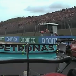 VIDEO: gran duelo entre George Russell y Charles Leclerc en el GP de Hungría