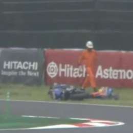 Un piloto de moto sufrió un grave accidente en Japón