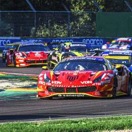 GT Italiano: Manu Urcera sumó otro podio en Imola