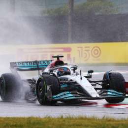 F1: Russell, en el 1-2 de Mercedes sobre la húmeda pista de Suzuka