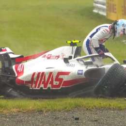 VIDEO: fuerte golpe de Mick Schumacher en el Gran Premio de Japón