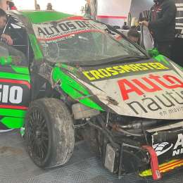 VIDEO: TN: impresionante vuelco de De Benedictis en Trelew