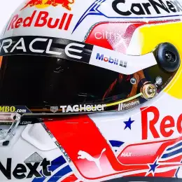 Fórmula 1: Max Verstappen con un casco especial en Austin