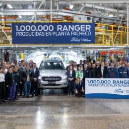 Ford alcanza la producción 1.000.000 de Ranger en Argentina