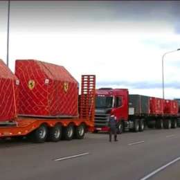 F1: camiones de Ferrari quedaron varados en Brasil