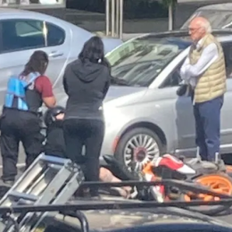 VIDEO: Carlos Bianchi protagonizó un accidente con un motociclista