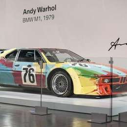 Obra de arte: el histórico auto deportivo de Andy Warhol que fue vandalizado en Milán