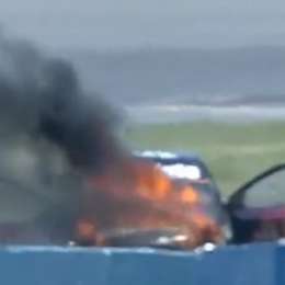 VIDEO: TN: ¡Qué susto! Fuego en la final de la Clase 2 en Rosario