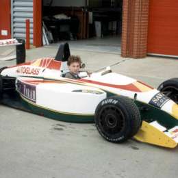 La simpática foto del debut de Christian Horner en la F3 británica
