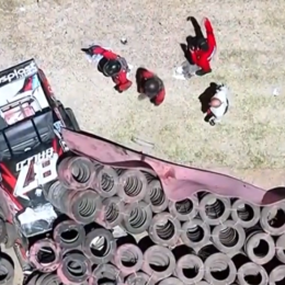 VIDEO: brutal golpe en San Nicolás