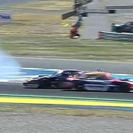 VIDEO: fuerte palo durante la final del TC Pista en San Juan