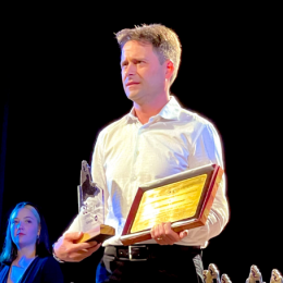 Christian Ledesma fue distinguido en los Premios Lobo de Mar