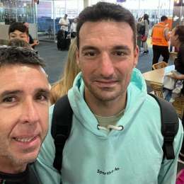 El Pato Silva se encontró con Scaloni en la previa al Dakar 2023