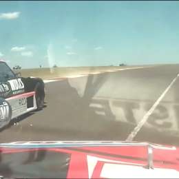 VIDEO: hizo una maniobra precisa para poder subir al podio