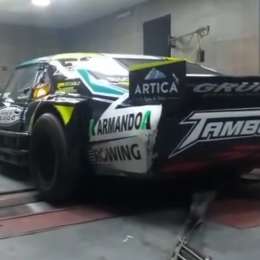 ¡Subí el volumen! Un auto de TC a fondo en el rolo