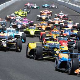 La increible largada de una carrera de IndyCar