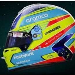 Alonso presentó su casco