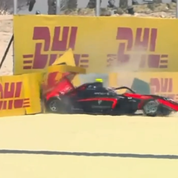El accidente de un rival de Colapinto en la FIA F3 en Bahrein
