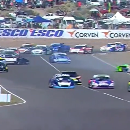 Masivo despiste en la final del TC Pista en Neuquén