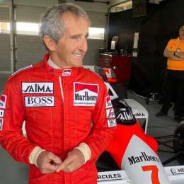 F1: Alain Prost volvió a subirse al McLaren de 1984