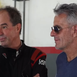 Walter Hernández y Tito Bessone en las pruebas del TCR South America