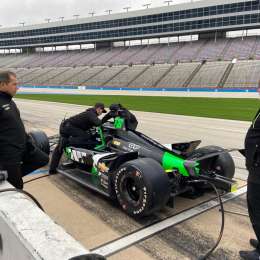 IndyCar: el Juncos Racing retrató el rookie test de Canapino en Texas